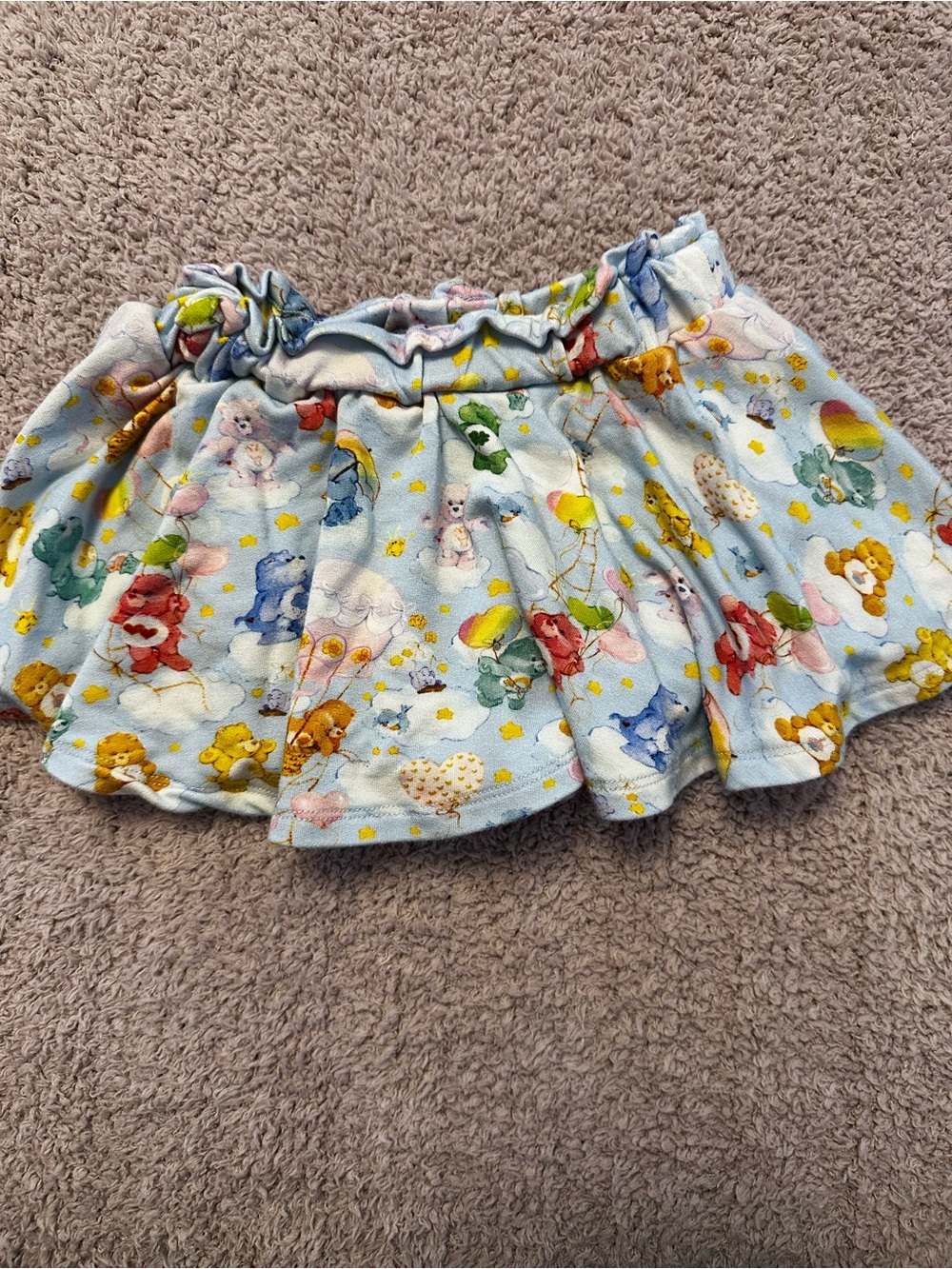 🩵 🌈 Posh Peanut x Care Bears Ruffle Skort 12–18M 🌈🩵